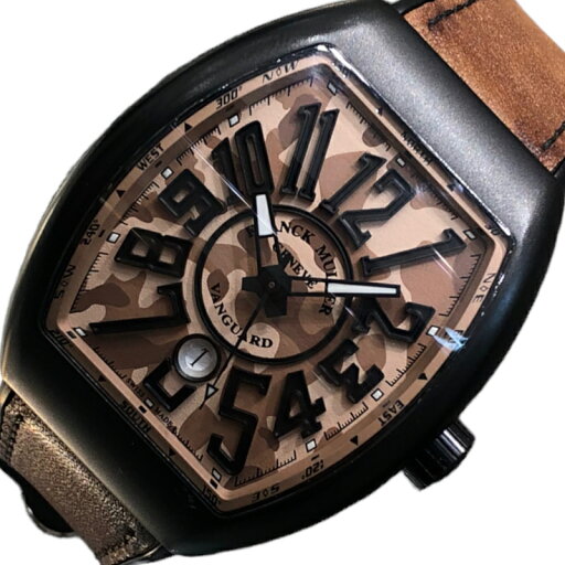フランク・ミュラー FRANCK MULLER ヴァンガード カモフラージュ V45SCDT TT NR MC SB CAMO カモフラージュ チタン メンズ 腕時計【中古】 フランク・ミュラー FRANCK MULLER ヴァンガード カモフラージュ V45SCDT TT NR MC SB CAMO カモフラージュ チタン メンズ 腕時計【中古】