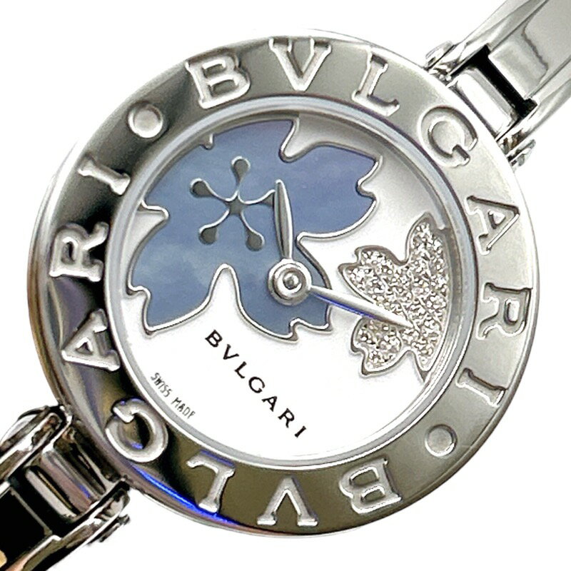 ブルガリ BVLGARI B-zero1　ディテラネアン・フラワー　Sサイズ　ブルーシェル BZ22FDSS.S ステンレススチール レディース 腕時計【中古】