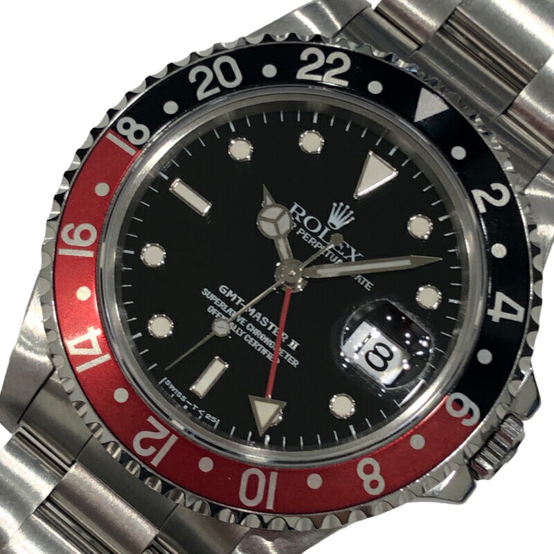 ロレックス ROLEX GMTマスター2 16710 コーク ss 自動巻き メンズ 腕時計【中古】