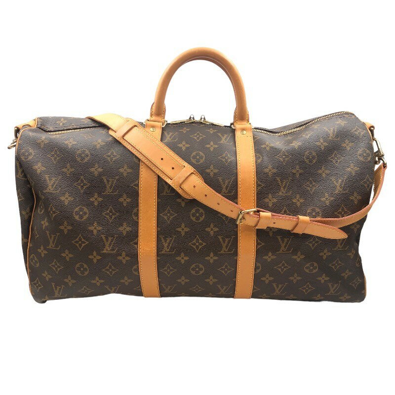 ルイ・ヴィトン LOUIS VUITTON キーポル・バンドリエール50 M41416 ブラウン モノグラムキャンバス レディース ボストンバッグ【中古】