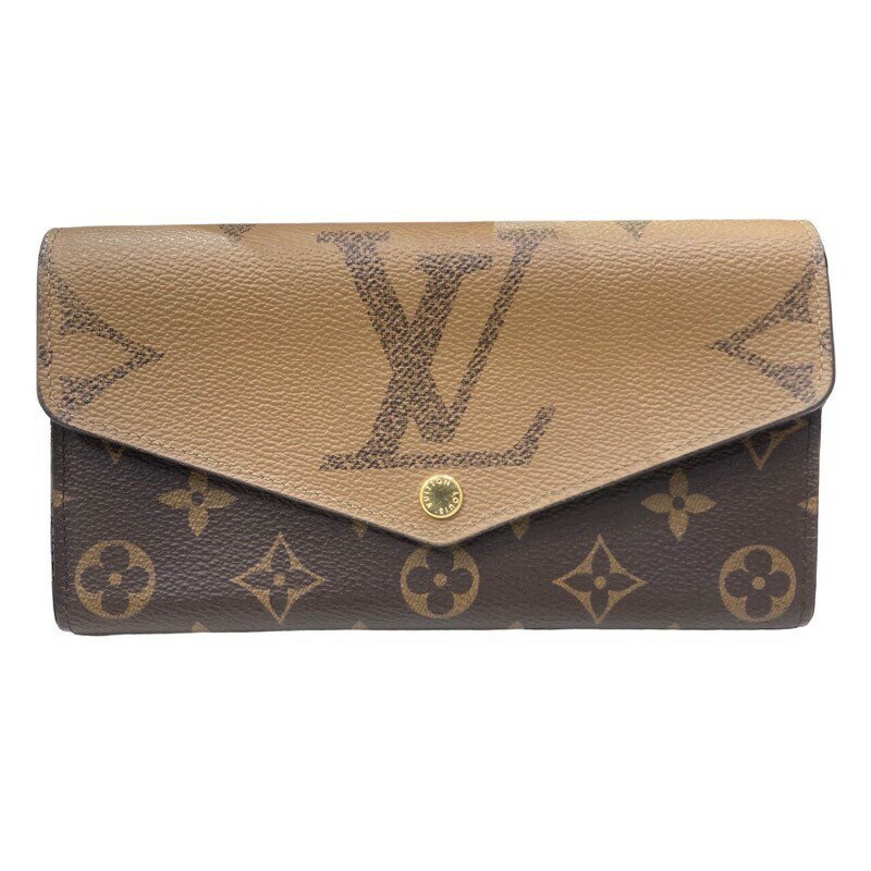 ルイ ヴィトン LOUIS VUITTON ポルトフォイユ サラ M80726 ブラウン レザー モノグラム レディース 長財布【中古】