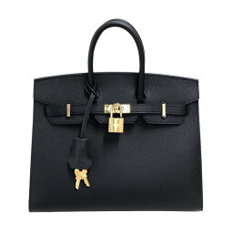 エルメス HERMES バーキン25 セリエ B刻 ブラック ゴールド金具 エプソン レディース ハンドバッグ【中古】