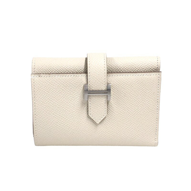 エルメス HERMES べアンコンビネ ヴェルソ B刻 クレ ゴールド金具 ヴォーエプソン レディース 三つ折り財布【中古】のサムネイル