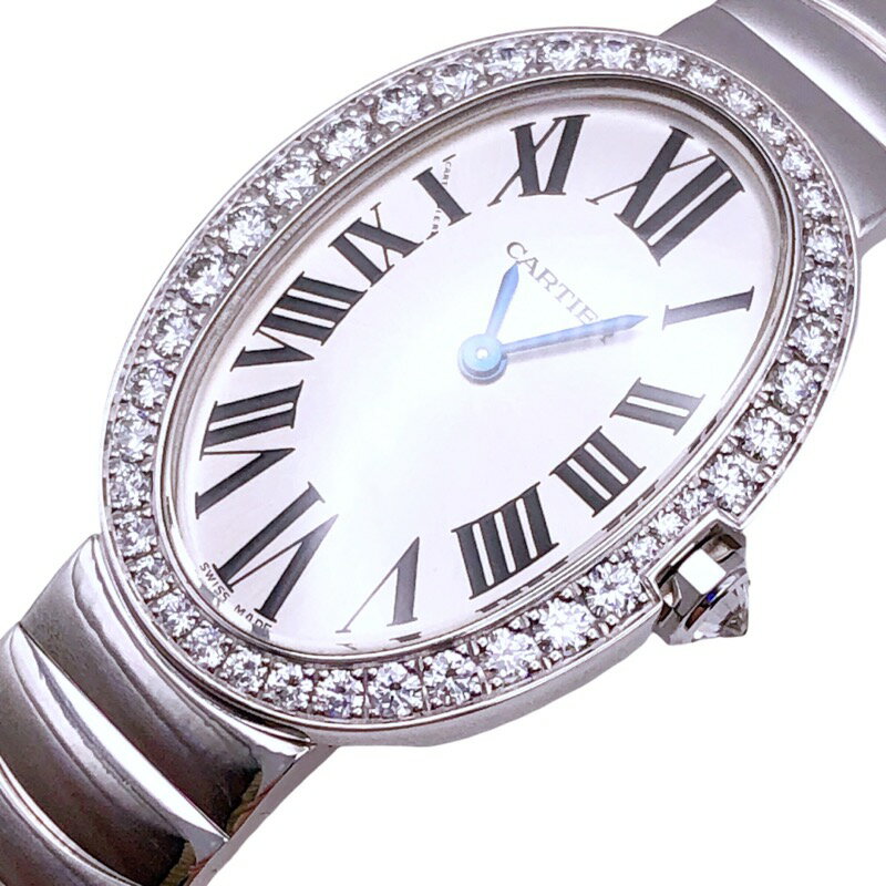 カルティエ Cartier ベニュワールSM WE520006 K18ホワイトゴールド レディース 腕時計【中古】
