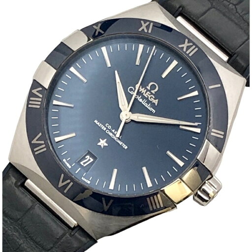 オメガ OMEGA コンステレーション コーアクシャル マスタークロノメーター 131.33.41.21.03.001 ネイビー SS メンズ 腕時計【中古】 オメガ OMEGA コンステレーション コーアクシャル マスタークロノメーター 131.33.41.21.03.001 ネイビー SS メンズ 腕時計【中古】
