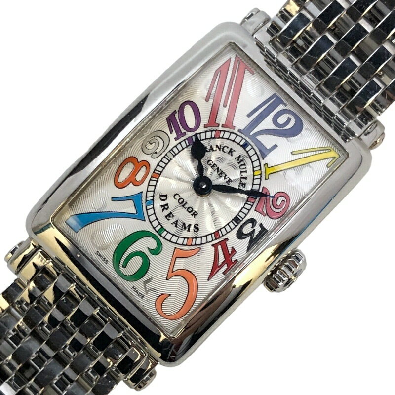 フランク・ミュラー FRANCK MULLER ロングアイランドカラードリーム 902QZ(COLORDREAMSO) ホワイト ステンレススチール レディース 腕時計【中古】