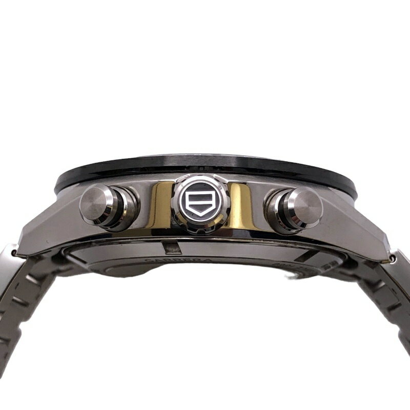 タグ・ホイヤー TAG HEUER カレラ キャリバーホイヤー02 スポーツ クロノグラフ CBN2A1B.BA0643 ブラック SS メンズ 腕時計【中古】