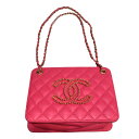 シャネル CHANEL チェーンミニトートバッグ ラムスキン レディース トートバッグ【中古】