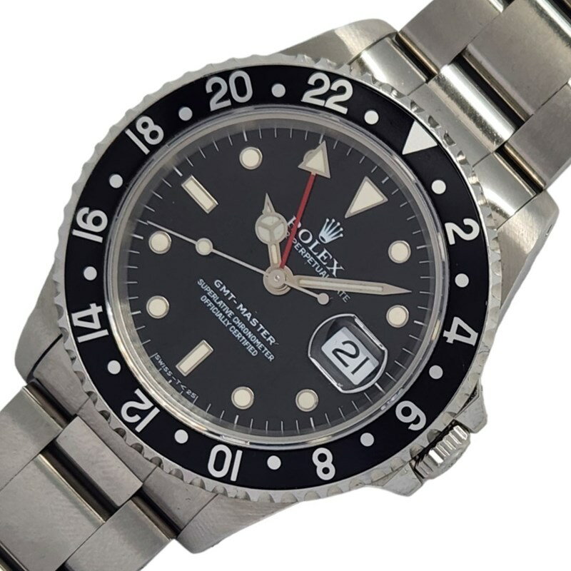 ロレックス ROLEX GMTマスター2 W番 16700 ブラック SS 自動巻き メンズ 腕時計【中古】