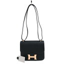 エルメス HERMES コンスタンス3 ミニ B刻 ブラック ピンクゴールド金具 エプソン レディース ショルダーバッグ【中古】