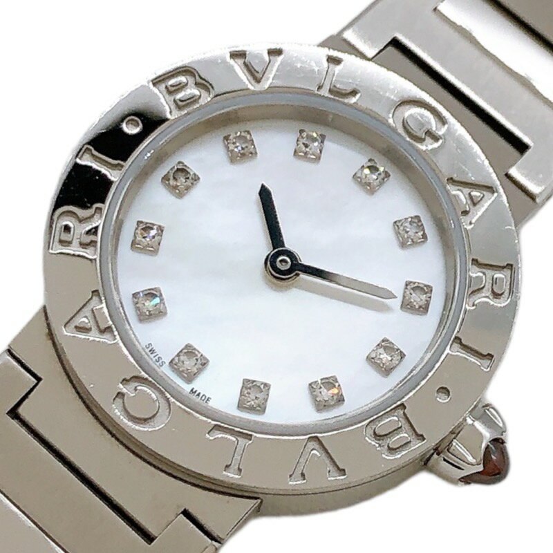 ブルガリ BVLGARI ブルガリブルガリ ホワイトシェル BB23S（103095） ホワイトシェル ステンレススチール レディース 腕時計【中古】