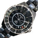 シャネル CHANEL J12 GMT　42mm H2012 ブラック セラミック 自動巻き メンズ ...