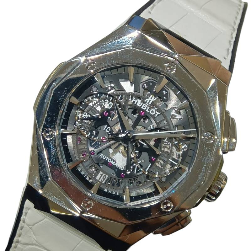 ウブロ HUBLOT クラシックフュージョン クロノグラフ オーリンスキー Ref.525.NX.0127.LR.JORL19 チタン チタン 自動巻き メンズ 腕時計【中古】