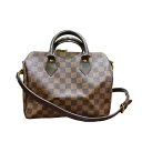 ルイ・ヴィトン LOUIS VUITTON スピーディ・バンドリエール25 N41368 ダミエ・キャンバス レディース ボストンバッグ【中古】