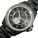 シャネル CHANEL J12-365 H3840 ブラック文字盤 セラミック/SS 自動巻き メンズ 腕時計【中古】