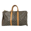 ルイ・ヴィトン LOUIS VUITTON キーポル45 M41428 ブラウン モノグラム ユニセックス ボストンバッグ【中古】