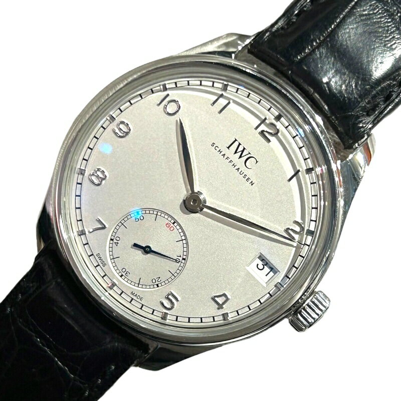 インターナショナルウォッチカンパニー IWC ポルトギーゼ ハンドワインド 8デイズ IW510203 ホワイト ステンレススチール メンズ 腕時計【中古】