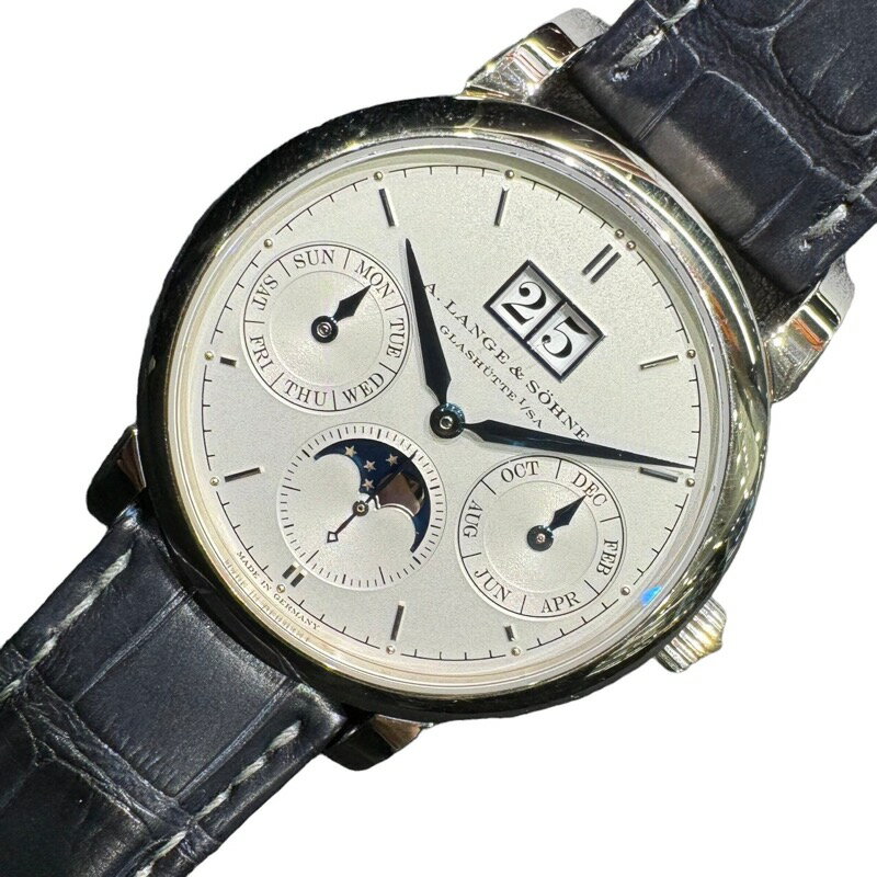 ランゲ＆ゾーネ A.LANGE&SOHNE サクソニア・アニュアルカレンダー 330.026E K18ホワイトゴールド メンズ 腕時計【中古】