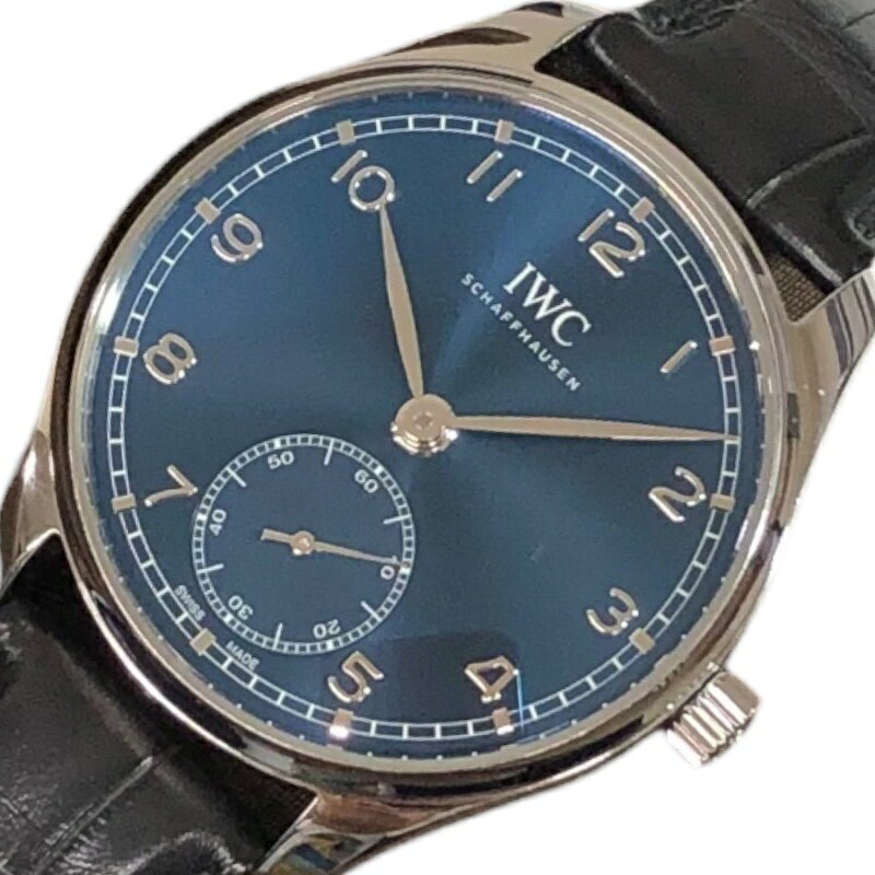 インターナショナルウォッチカンパニー IWC ポルトギーゼ　オートマチック　40 IW358305 ブルー ステンレススチール メンズ 腕時計【中古】