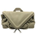 ボッテガ・ヴェネタ BOTTEGA VENETA ビーㇰベルトバッグ カーキ レザー メンズ ボディバッグ【中古】