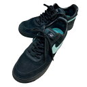 ナイキ NIKE ×Tiffany Air　Forse1 ローカットスニーカー DZ1382-001 ブラック/ブルー メンズ スニーカー【中古】