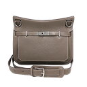 エルメス HERMES ジプシエール28 □Q刻 エトゥープ シルバー金具 トリヨンクレマンス レディース ショルダーバッグ【中古】