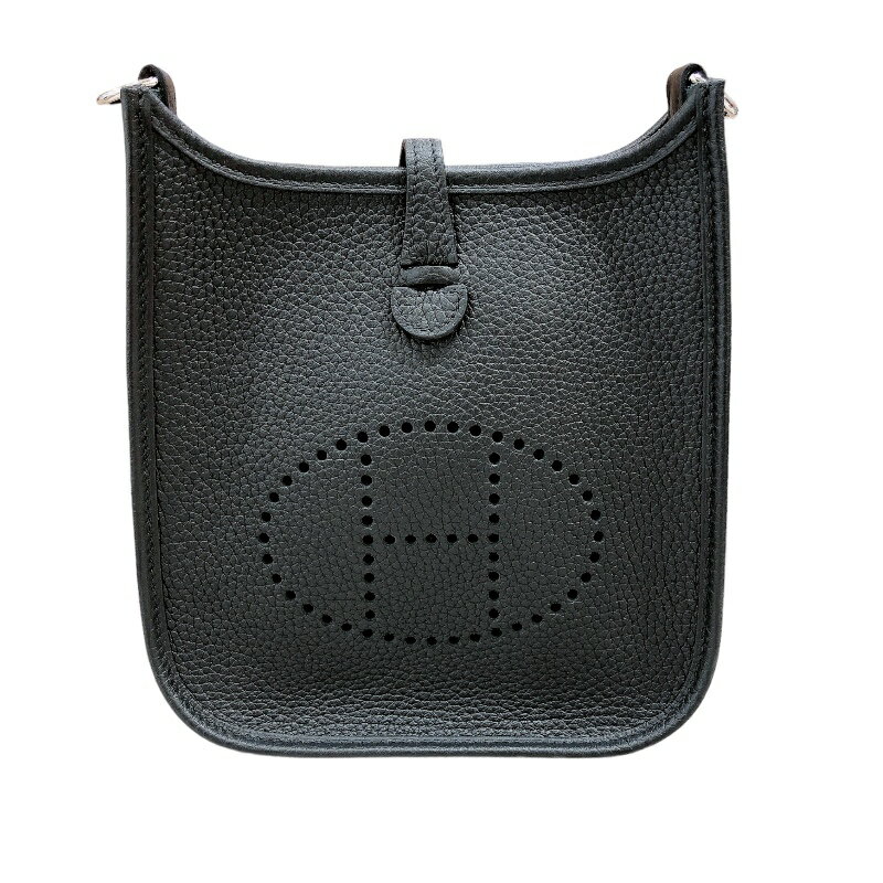 【0301～ 最大3万円OFFクーポン＆1日限定ポイント2倍】【0301～ 最大3万円OFFクーポン＆1日限定ポイント2倍】エルメス HERMES エヴリンTPM B刻 ブラック　シルバー金具 トリヨンクレマンス レディース ショルダーバッグ【中古】