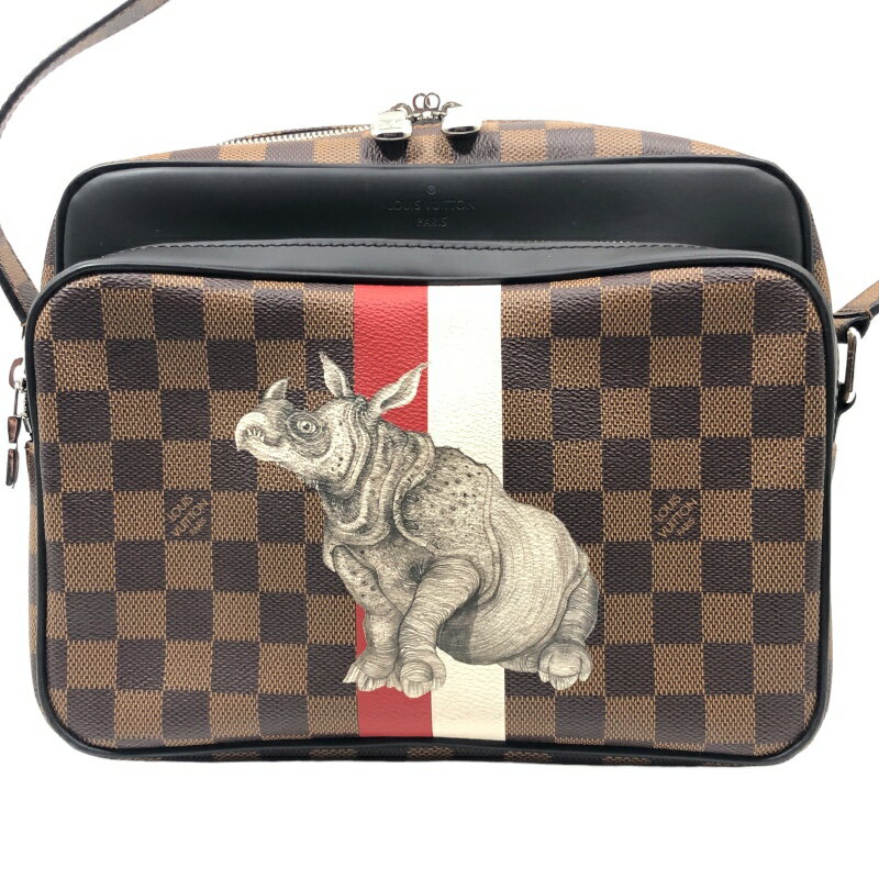 ルイ・ヴィトン LOUIS VUITTON ナイルPM ディノス・チャップマン N42704 ダミエキャンバス メンズ ショルダーバッグ【中古】