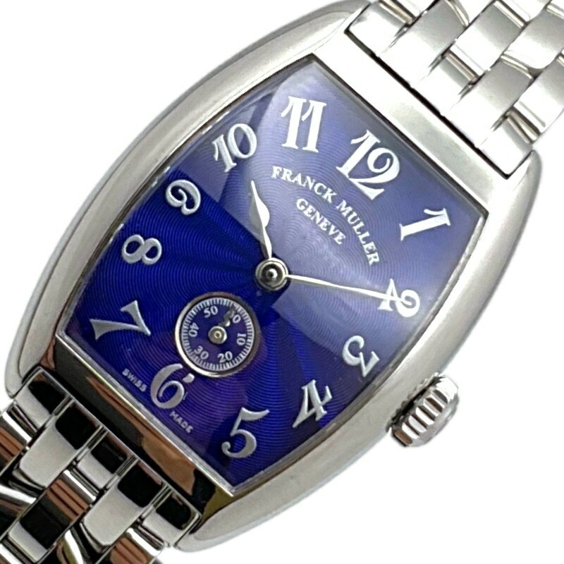 フランク・ミュラー FRANCK MULLER トノウカーベックス 1750S6 ブルー ステンレススチール レディース 腕時計【中古】