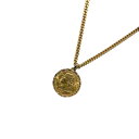 スイス金貨 アルプスと少女20フラン金貨 ネックレス K21.6/K18 ジュエリー【中古】