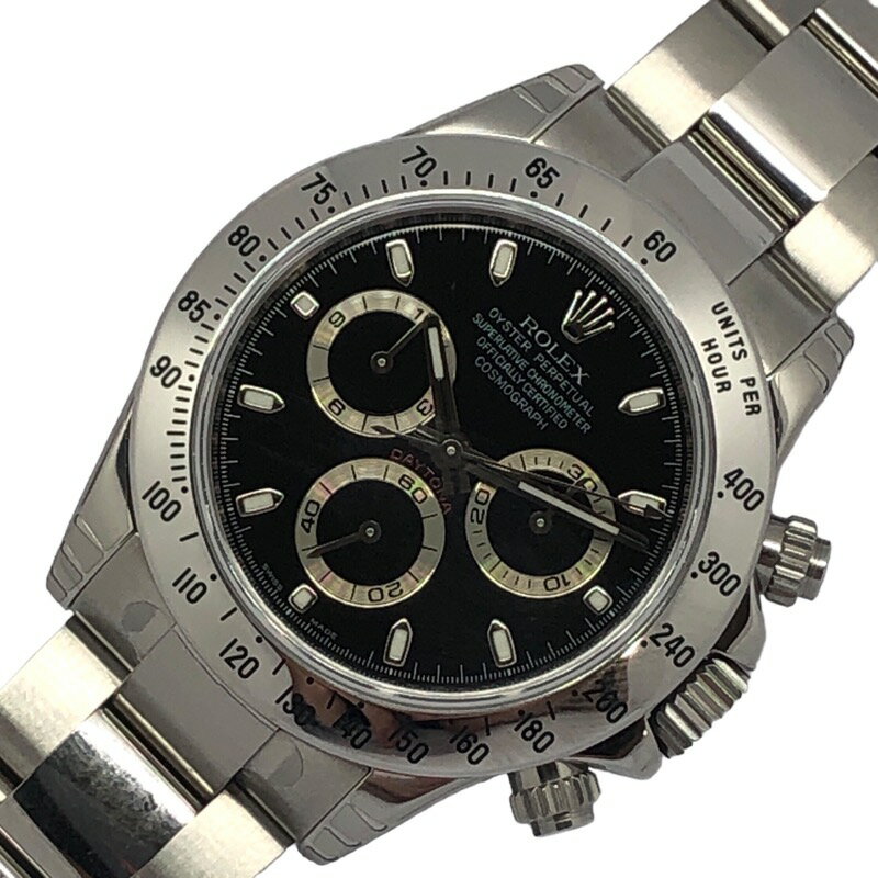 ロレックス ROLEX デイトナ V番 116520 ブラック SS 自動巻き メンズ 腕時計【中古】