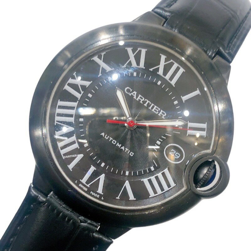カルティエ Cartier バロンブルー ドゥ　カルティエ WSBB0015 SS(PVD) 自動巻き メンズ 腕時計【中古】