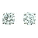 ダイヤモンドピアス Pt900 D:1.04ct/D:1.07ct ダイヤモンド ジュエリー【中古】