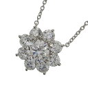 ハリーウィンストン HARRY WINSTON サンフラワー ダイヤモンド ネックレス ラージ PT950 ダイヤモンド ジュエリー【中古】