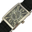 フランク・ミュラー FRANCK MULLER ロングアイランド 1000SC ブラック Pt950/革ベルト（社外品） 自動巻き メンズ 腕時計【中古】