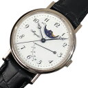 ブレゲ Breguet クラシック　7787 7787BB/29/9V6 K18ホワイトゴールド 社外クロコベルト メンズ 腕時計【中古】