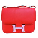 エルメス HERMES コンスタンス3ミニ Y刻印 ルージュドク―・ピンク・シルバー金具 エプソン レディース ショルダーバッグ【中古】