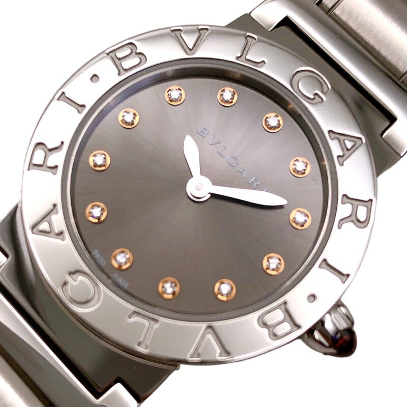 ブルガリ BVLGARI ブルガリブルガリ BBL26S SS 12Pダイヤモンド クオーツ レディース 腕時計【中古】
