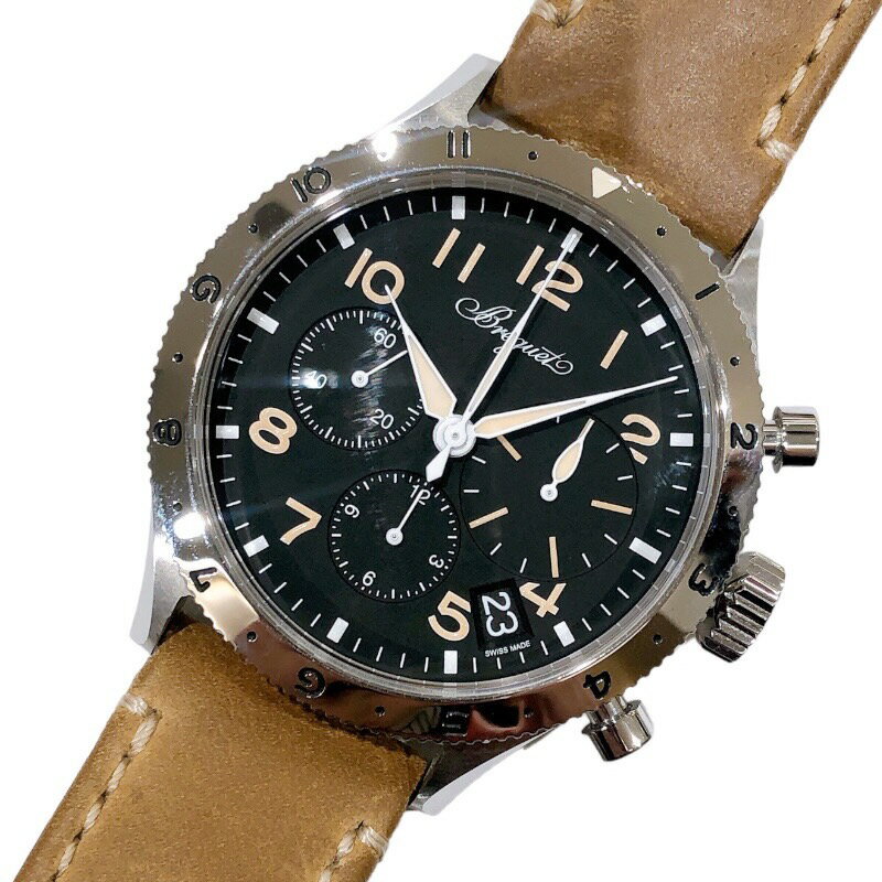 ブレゲ Breguet タイプXX クロノグラフ 2067ST/92/3WU ブラック SS 自動巻き メンズ 腕時計【中古】