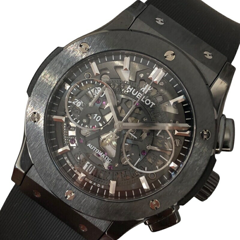 ウブロ HUBLOT クラシックフュージョンアエロクロノグラフブラックマジック 525.CM.0170.RX ブラック セラミック セラミック メンズ 腕時計【中古】