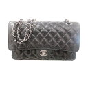 シャネル CHANEL マトラッセ25 A0112 ブラック　SV金具 キャビアスキン ショルダーバッグ【中古】