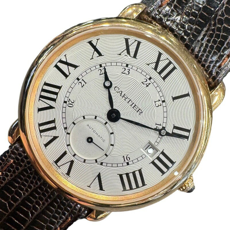 カルティエ Cartier ロンド ルイ カルティエ W6801005 K18ピンクゴールド メンズ 腕時計【中古】