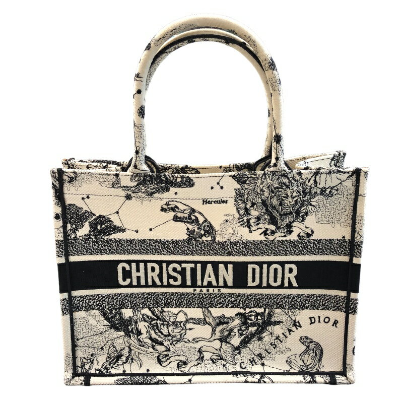 クリスチャン・ディオール Christian Dior ブックトート ミディアム Zodiac M1296ZOMP キャンバス レディース ハンドバッグ【中古】