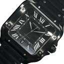 カルティエ Cartier サントス ドゥ カルティエ　LM WSSA0039 ブラック SS メンズ 腕時計【中古】