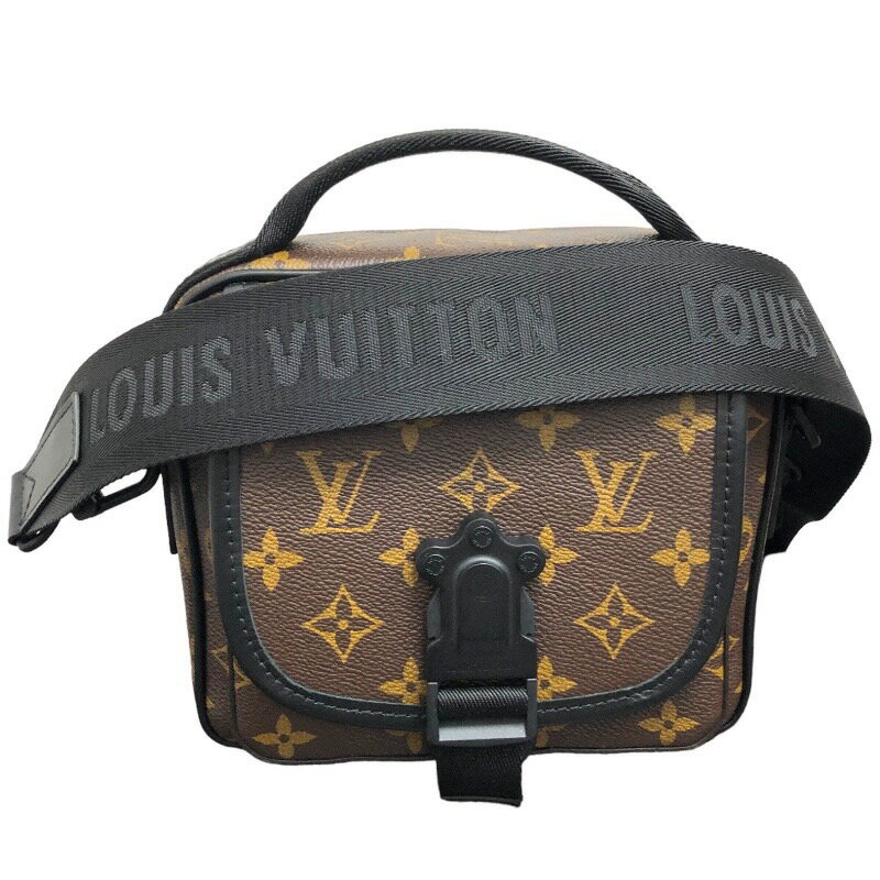 ルイ・ヴィトン LOUIS VUITTON クエスト・メッセンジャー ブラウン モノグラムマカサー メンズ ショルダーバッグ【中古】