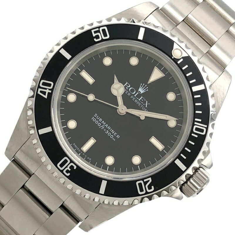 ロレックス ROLEX サブマリーナ ノンデイト T番 14060 ブラック SS 自動巻き メンズ 腕時計【中古】