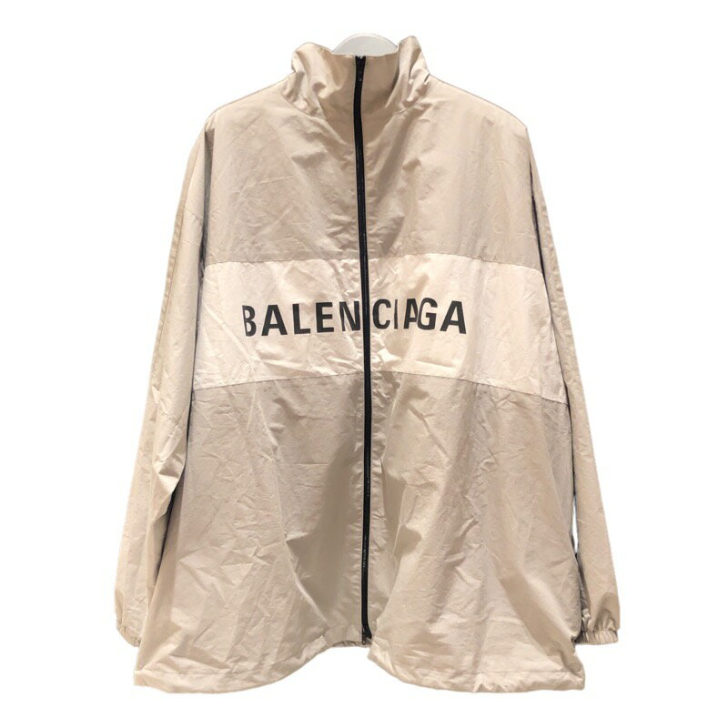 バレンシアガ BALENCIAGA ロゴプリント シャツブルゾン 725302 ポリエステル メンズ ブルゾン【中古】