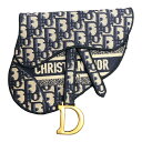 クリスチャン・ディオール Christian Dior サドルフラットベルトポーチ S5632CRIW ネイビー オブリークキャンパス レディース その他バッグ...