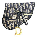 クリスチャン・ディオール Christian Dior サドルフラットベルトポーチ S5632CRIW ネイビー オブリークキャンパス レディース その他バ..