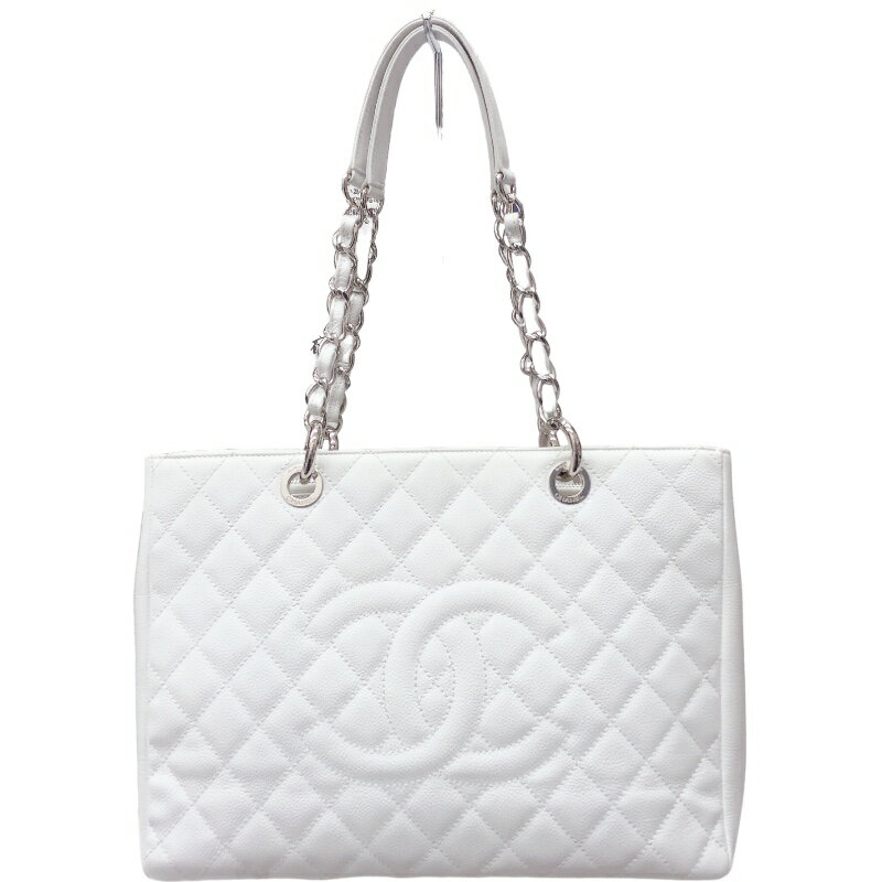 シャネル CHANEL GSTチェーントート A50995　15番台 キャビアスキン レディース トートバッグ【中古】